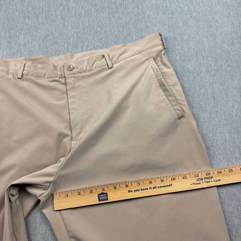 Nike Pants Mens 38 Brown Khaki Chino‎ Coach Training Performance Lightweight